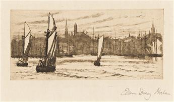 Hale, Ellen Day (1855-1940) Two Etchings.